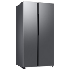 SAMSUNG 653 Litres 3 Star Frost Free Side by Side Refrigerator with Twin Cooling Plus Technology (RS76CG8003S9HL, Refined Inox)