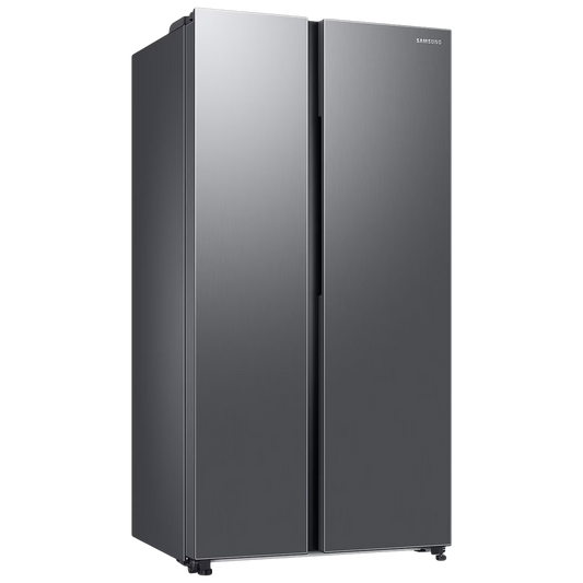 SAMSUNG 653 Litres 3 Star Frost Free Side by Side Refrigerator with Twin Cooling Plus Technology (RS76CG8003S9HL, Refined Inox)