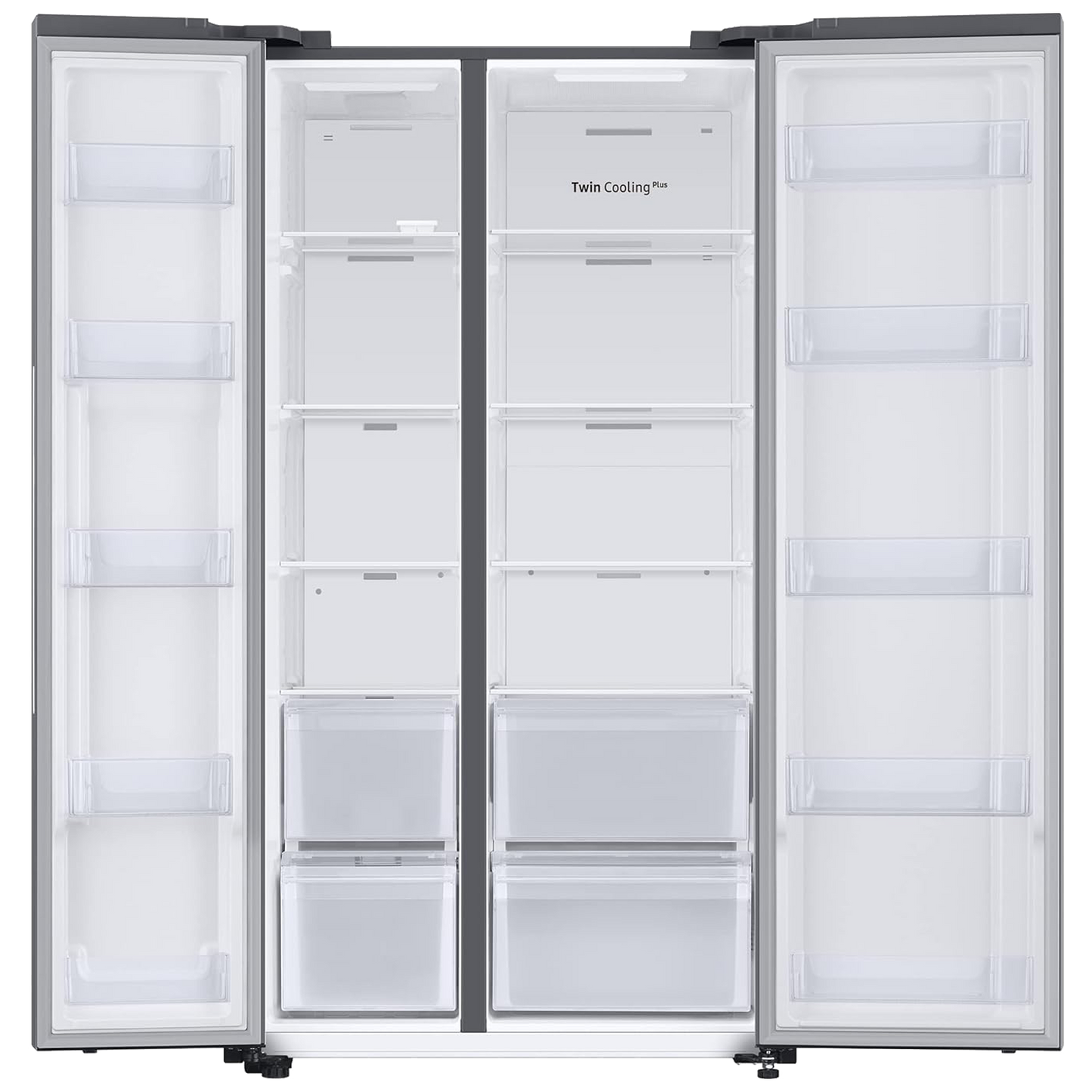 SAMSUNG 653 Litres 3 Star Frost Free Side by Side Refrigerator with Twin Cooling Plus Technology (RS76CG8003S9HL, Refined Inox)