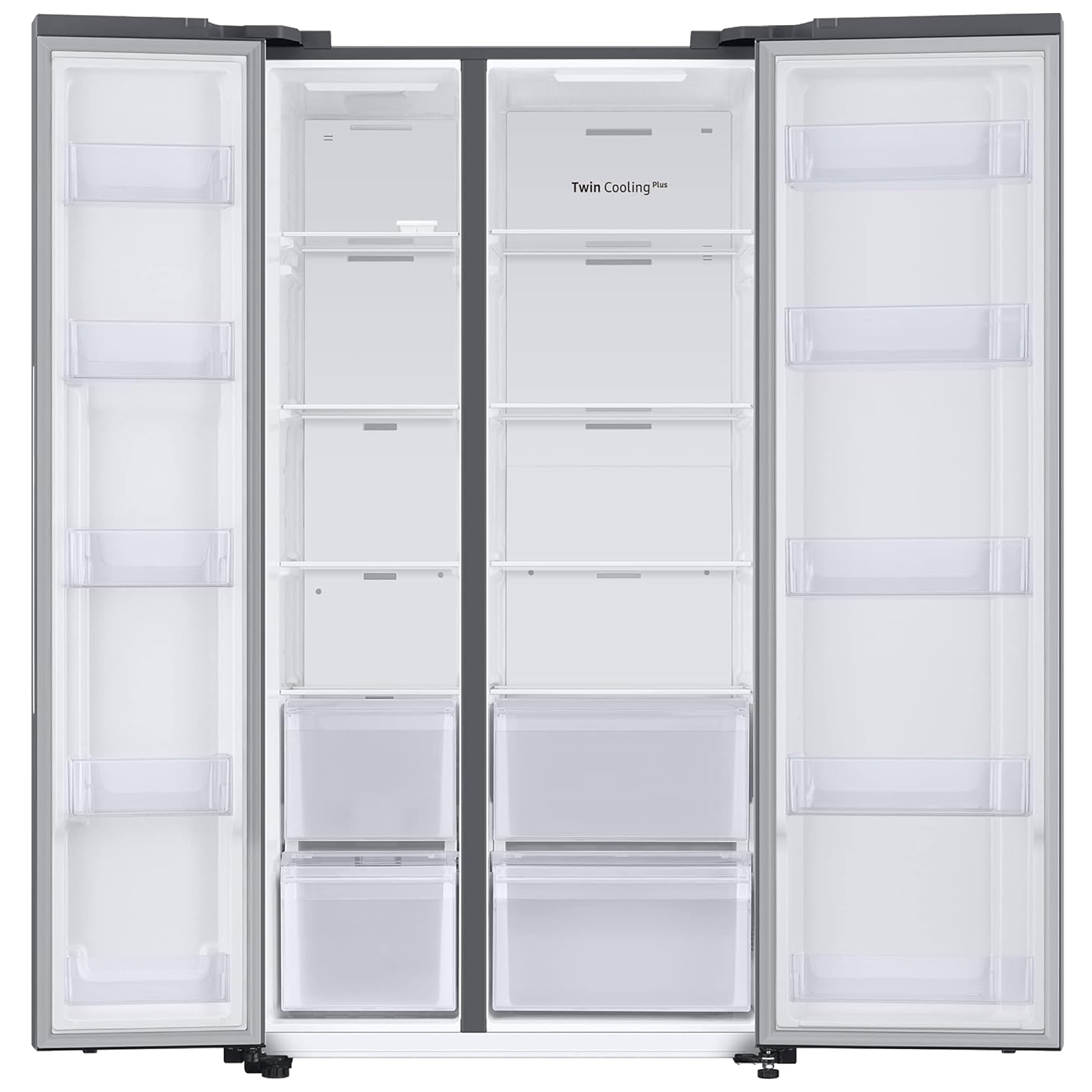 SAMSUNG 653 Litres 3 Star Frost Free Side by Side Refrigerator with Twin Cooling Plus Technology (RS76CG8003S9HL, Refined Inox)