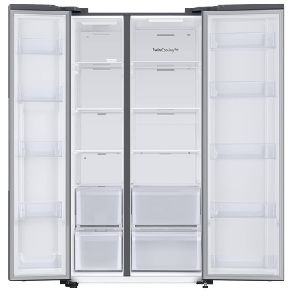 SAMSUNG 653 Litres 3 Star Frost Free Side by Side Refrigerator with Twin Cooling Plus Technology (RS76CG8003S9HL, Refined Inox)