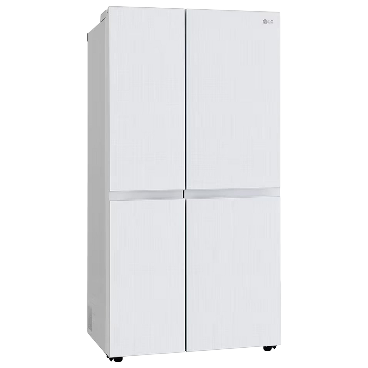 LG 650 Litres 3 Star Frost Free Side by Side Refrigerator with Smart Inverter Compressor (GLB257DLW3, Linen White)