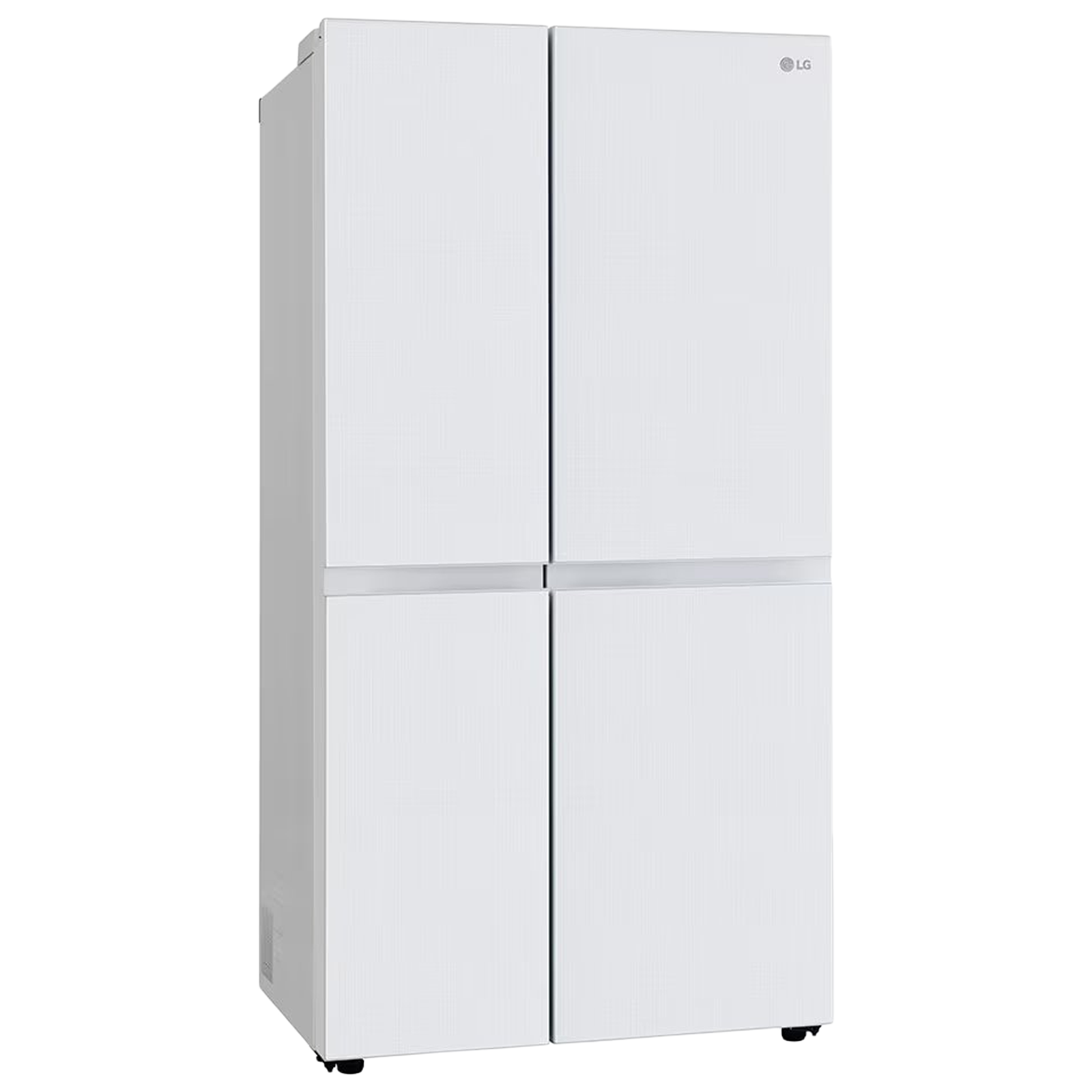 LG 650 Litres 3 Star Frost Free Side by Side Refrigerator with Smart Inverter Compressor (GLB257DLW3, Linen White)