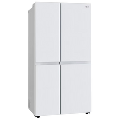 LG 650 Litres 3 Star Frost Free Side by Side Refrigerator with Smart Inverter Compressor (GLB257DLW3, Linen White)
