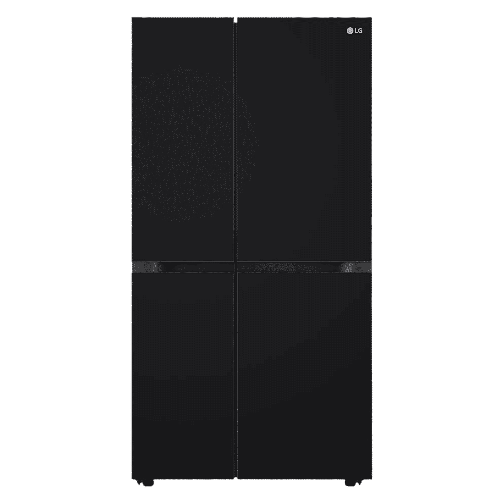 LG 650 Litres 3 Star Frost Free Side by Side Refrigerator with Smart Inverter Compressor (GLB257DBM3, Black Mirror)