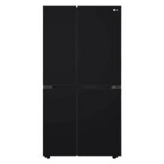 LG 650 Litres 3 Star Frost Free Side by Side Refrigerator with Smart Inverter Compressor (GLB257DBM3, Black Mirror)