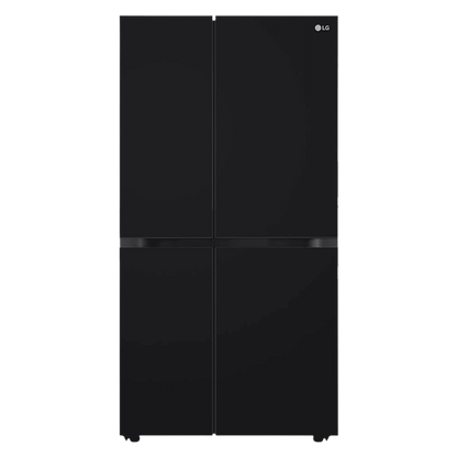 LG 650 Litres 3 Star Frost Free Side by Side Refrigerator with Smart Inverter Compressor (GLB257DBM3, Black Mirror)