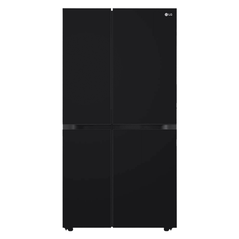 LG 650 Litres 3 Star Frost Free Side by Side Refrigerator with Smart Inverter Compressor (GLB257DBM3, Black Mirror)