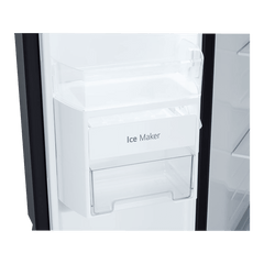 LG 650 Litres 3 Star Frost Free Side by Side Refrigerator with Smart Inverter Compressor (GLB257DBM3, Black Mirror)