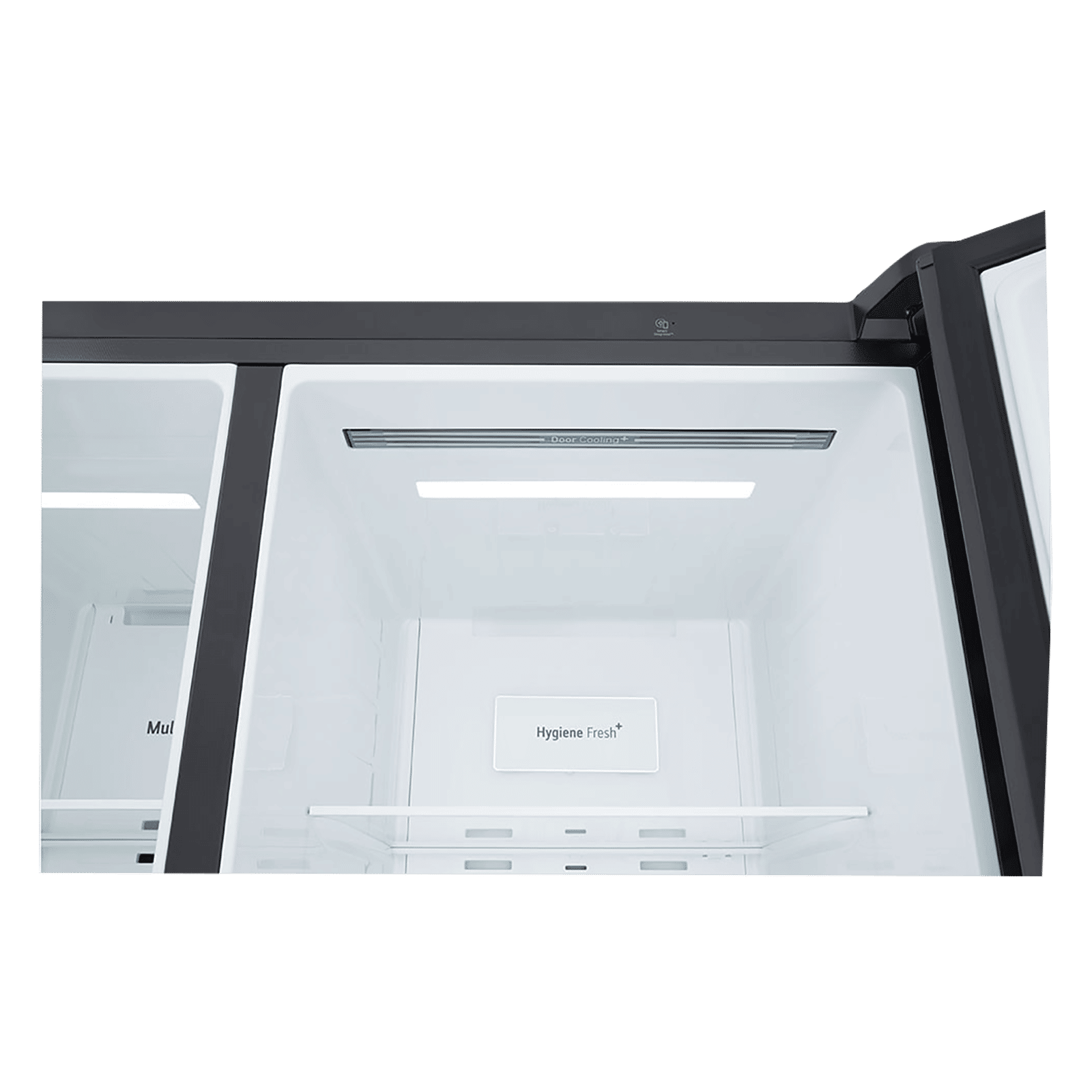 LG 650 Litres 3 Star Frost Free Side by Side Refrigerator with Smart Inverter Compressor (GLB257DBM3, Black Mirror)