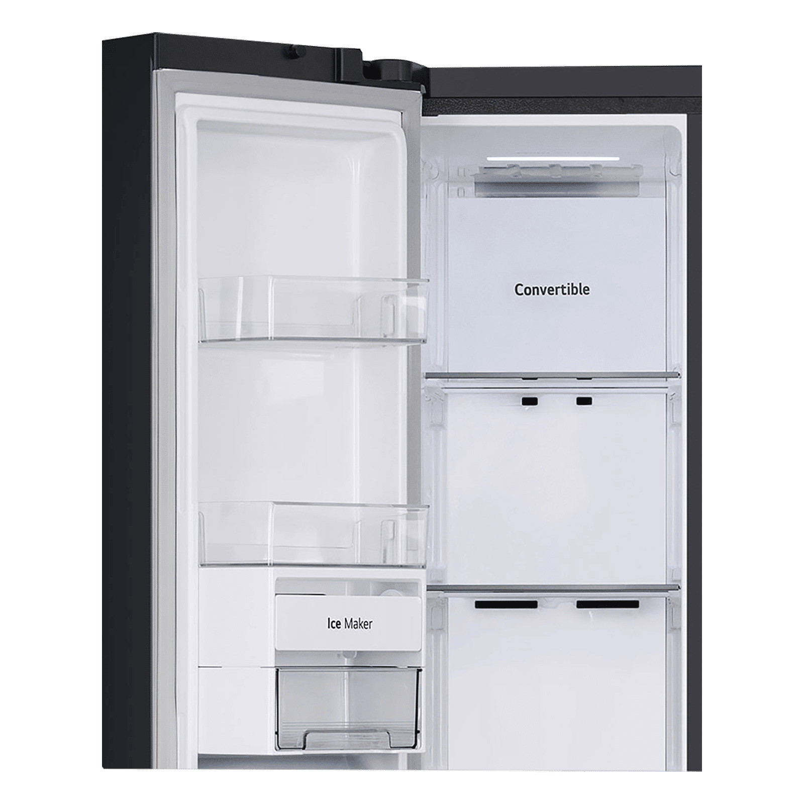 LG 650 Litres 3 Star Frost Free Side by Side Refrigerator with Smart Inverter Compressor (GLB257DBM3, Black Mirror)