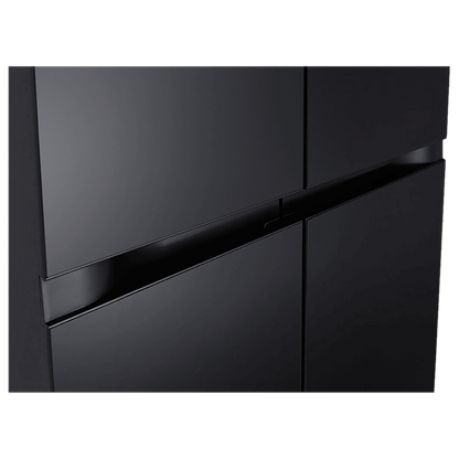 LG 650 Litres 3 Star Frost Free Side by Side Refrigerator with Smart Inverter Compressor (GLB257DBM3, Black Mirror)