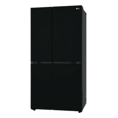 LG 650 Litres 3 Star Frost Free Side by Side Refrigerator with Smart Inverter Compressor (GLB257DBM3, Black Mirror)
