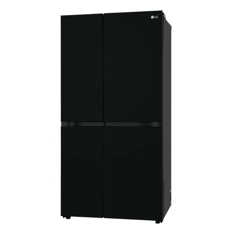 LG 650 Litres 3 Star Frost Free Side by Side Refrigerator with Smart Inverter Compressor (GLB257DBM3, Black Mirror)