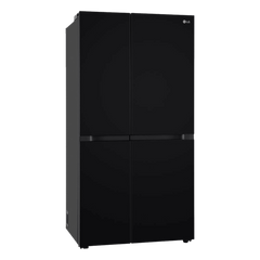 LG 650 Litres 3 Star Frost Free Side by Side Refrigerator with Smart Inverter Compressor (GLB257DBM3, Black Mirror)