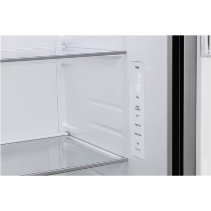 LG 650 Litres 3 Star Frost Free Side by Side Refrigerator with Smart Inverter Compressor (GLB257DBM3, Black Mirror)