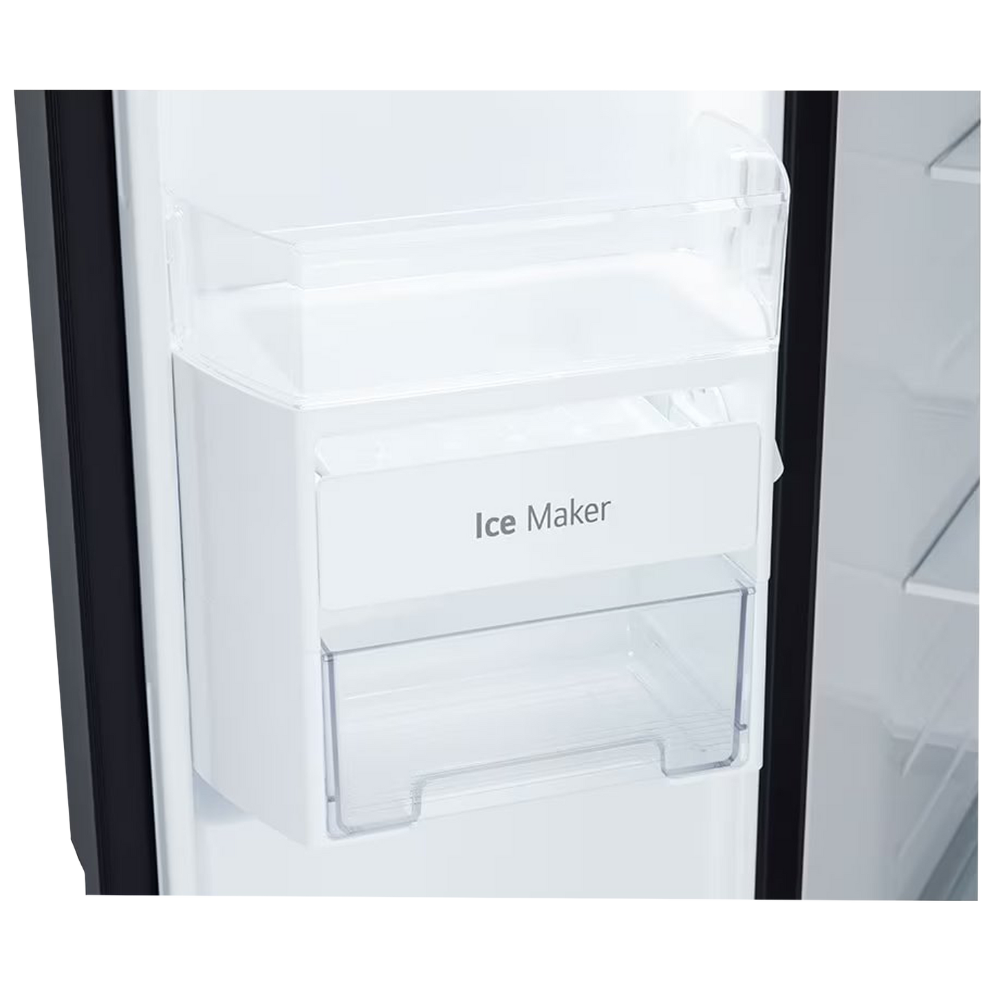 LG 650 Litres 3 Star Frost Free Side by Side Refrigerator with Smart Inverter Compressor (GLB257DBM3, Black Mirror)