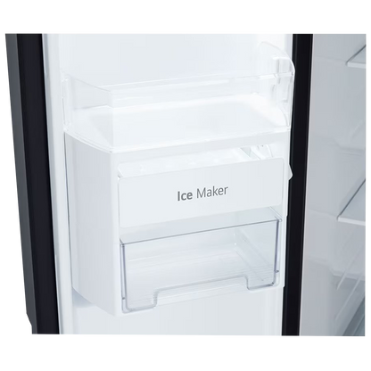 LG 650 Litres 3 Star Frost Free Side by Side Refrigerator with Smart Inverter Compressor (GLB257DBM3, Black Mirror)