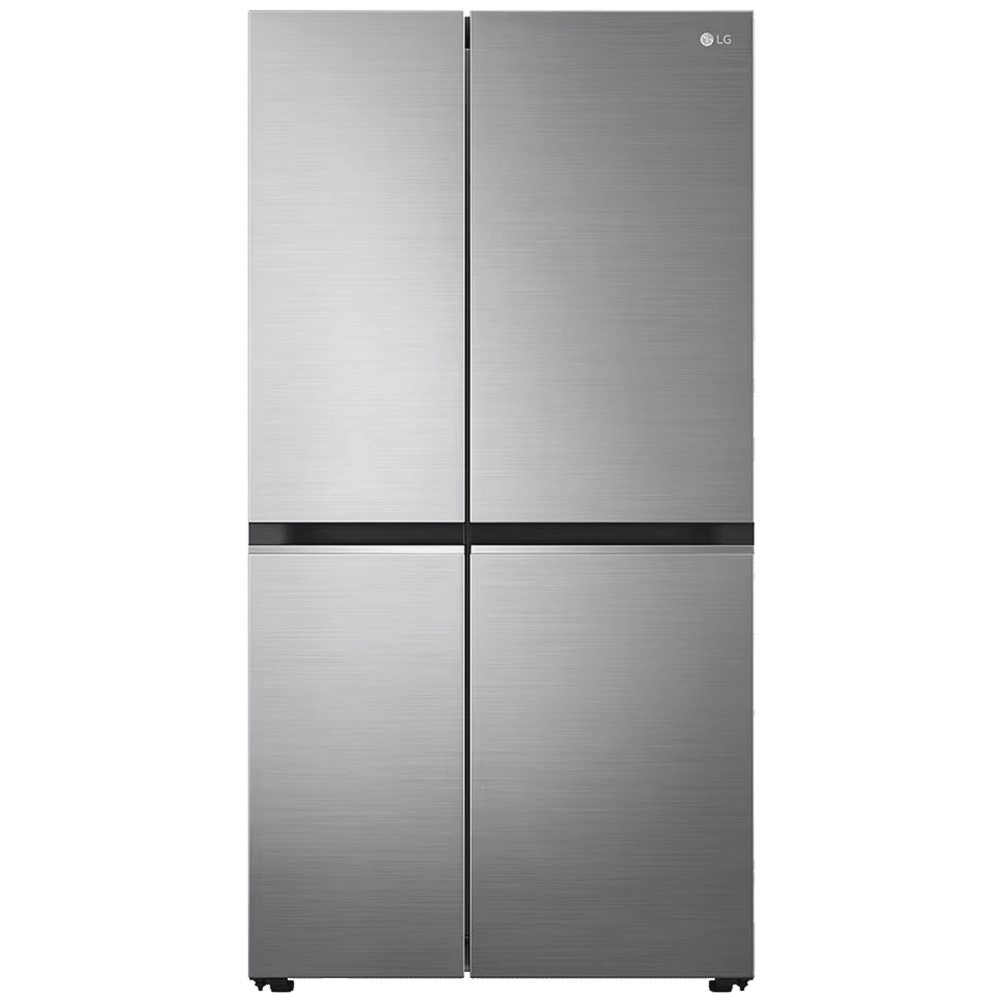 LG 650 Litres 3 Star Frost Free Side by Side Refrigerator with Door Cooling Plus Technology (GLB257EPZ3, Shiny Steel)