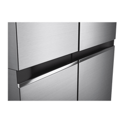 LG 650 Litres 3 Star Frost Free Side by Side Refrigerator with Door Cooling Plus Technology (GLB257EPZ3, Shiny Steel)