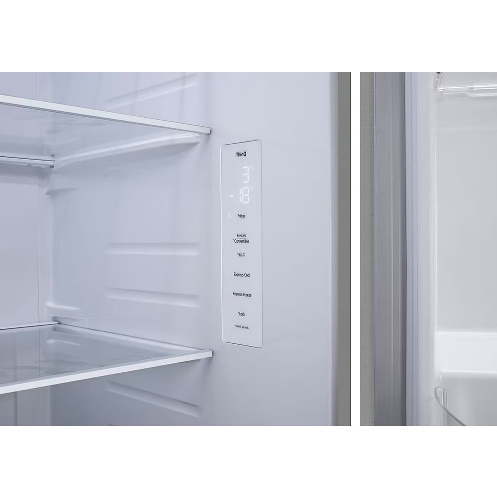 LG 650 Litres 3 Star Frost Free Side by Side Refrigerator with Door Cooling Plus Technology (GLB257EPZ3, Shiny Steel)