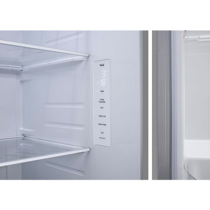 LG 650 Litres 3 Star Frost Free Side by Side Refrigerator with Door Cooling Plus Technology (GLB257EPZ3, Shiny Steel)