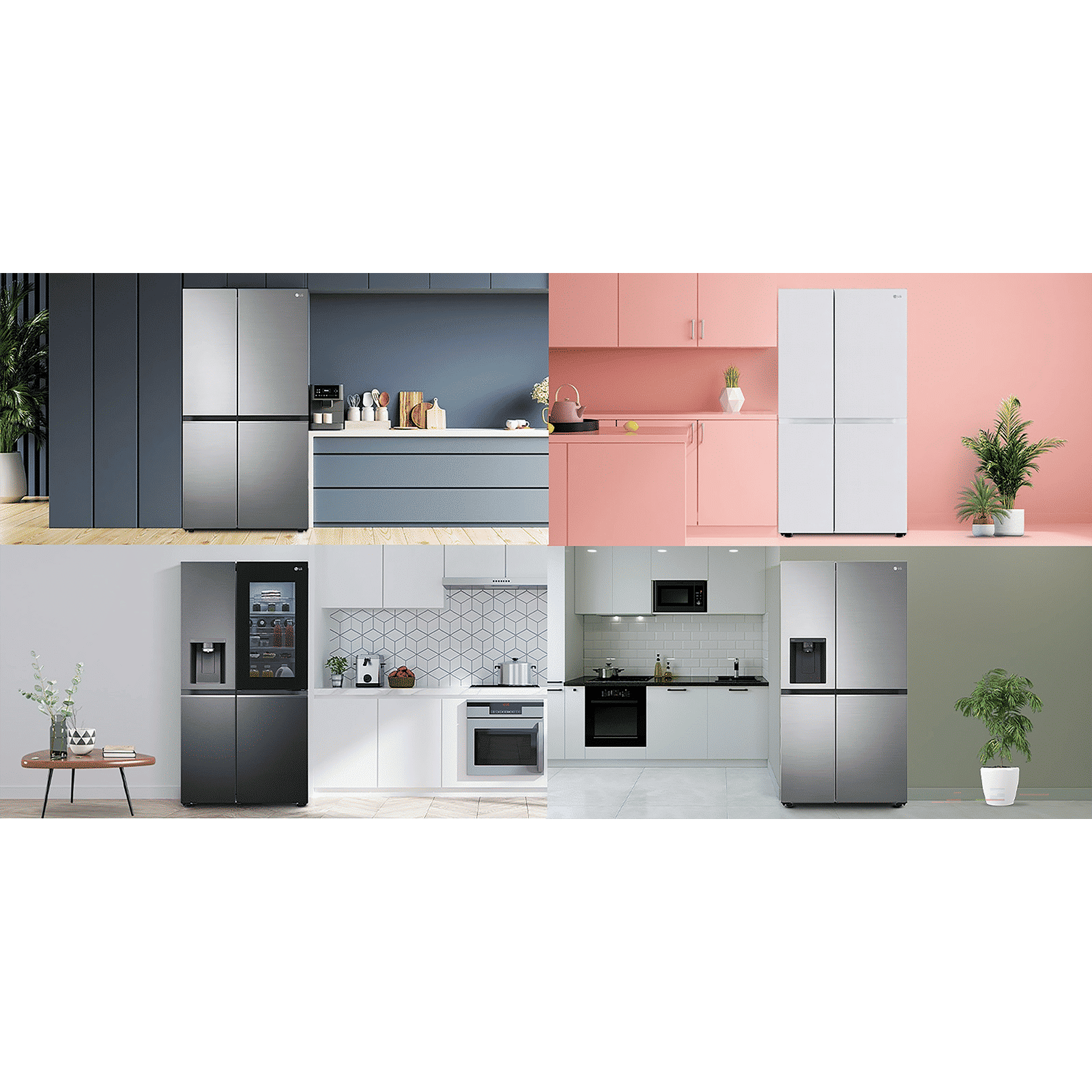 LG 650 Litres 3 Star Frost Free Side by Side Refrigerator with Door Cooling Plus Technology (GLB257EPZ3, Shiny Steel)