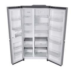 LG 650 Litres 3 Star Frost Free Side by Side Refrigerator with Door Cooling Plus Technology (GLB257EPZ3, Shiny Steel)