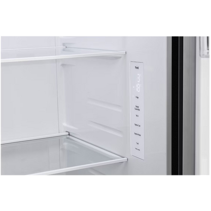 LG 650 Litres 3 Star Frost Free Side by Side Refrigerator with Door Cooling Plus Technology (GLB257EES3, Ebony Sheen)
