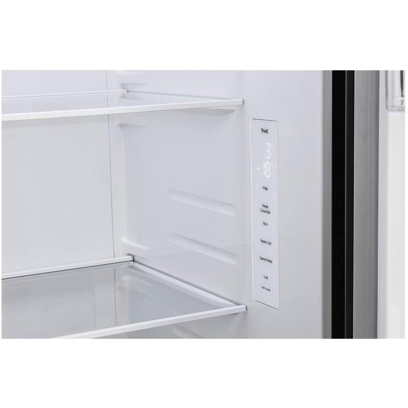 LG 650 Litres 3 Star Frost Free Side by Side Refrigerator with Door Cooling Plus Technology (GLB257EES3, Ebony Sheen)