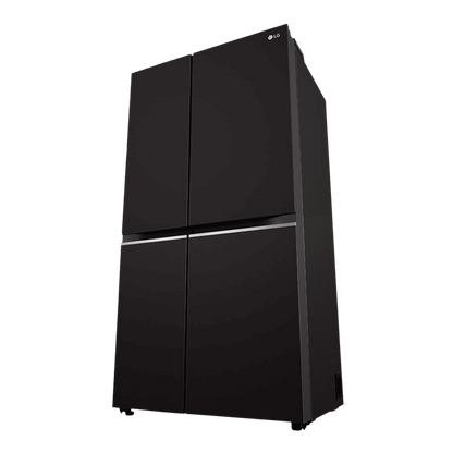 LG 650 Litres 3 Star Frost Free Side by Side Refrigerator with Door Cooling Plus Technology (GLB257EES3, Ebony Sheen)