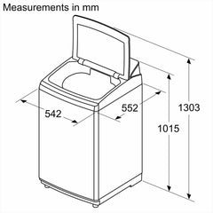 BOSCH 8 kg Fully Automatic Top Load Washing Machine (Series 2, WOE802S7IN, Multiple Water Protection, Silver)