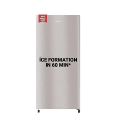 Haier 215 Litres 3 Star Direct Cool Single Door Refrigerator with Stabilizer Free Operation (HED223TSP, Inox Steel)
