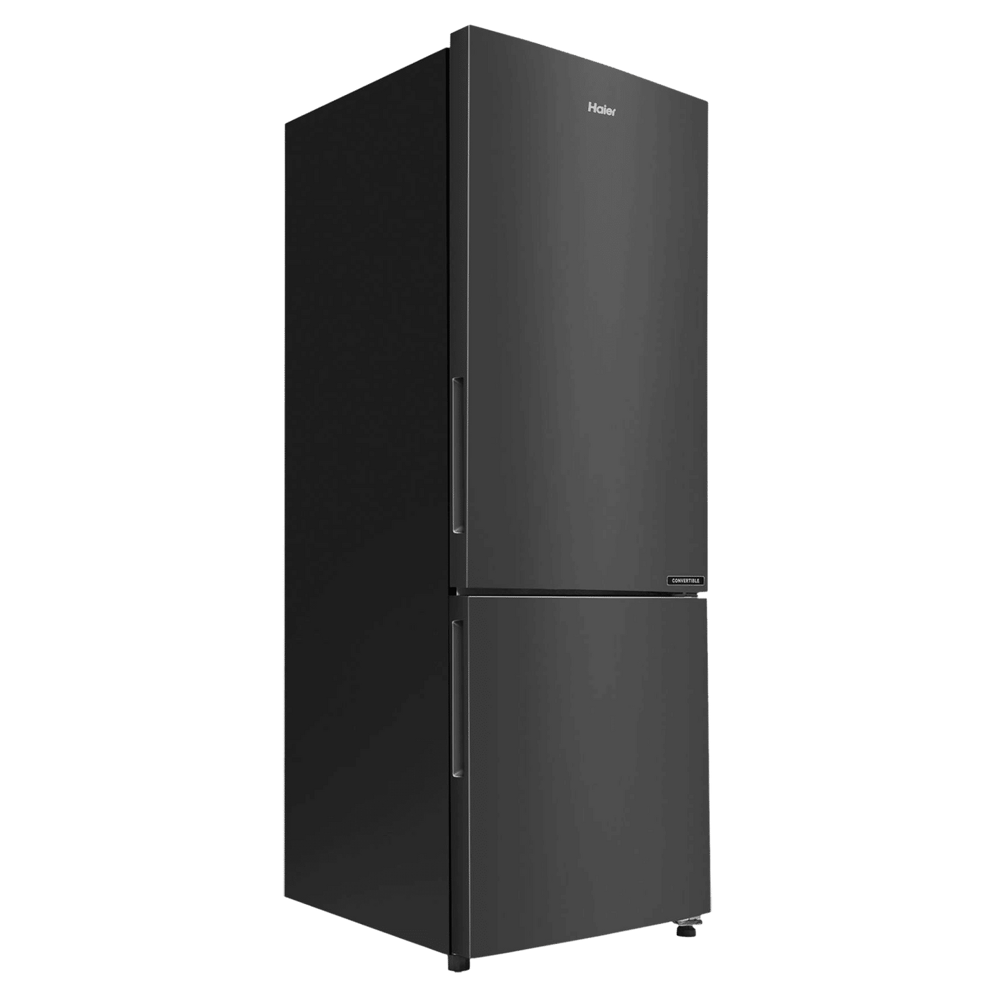 Haier 237 Litres 3 Star Frost Free Double Door Bottom Mount Convertible Refrigerator with Twin Inverter Technology (HEB243GBP, Black)