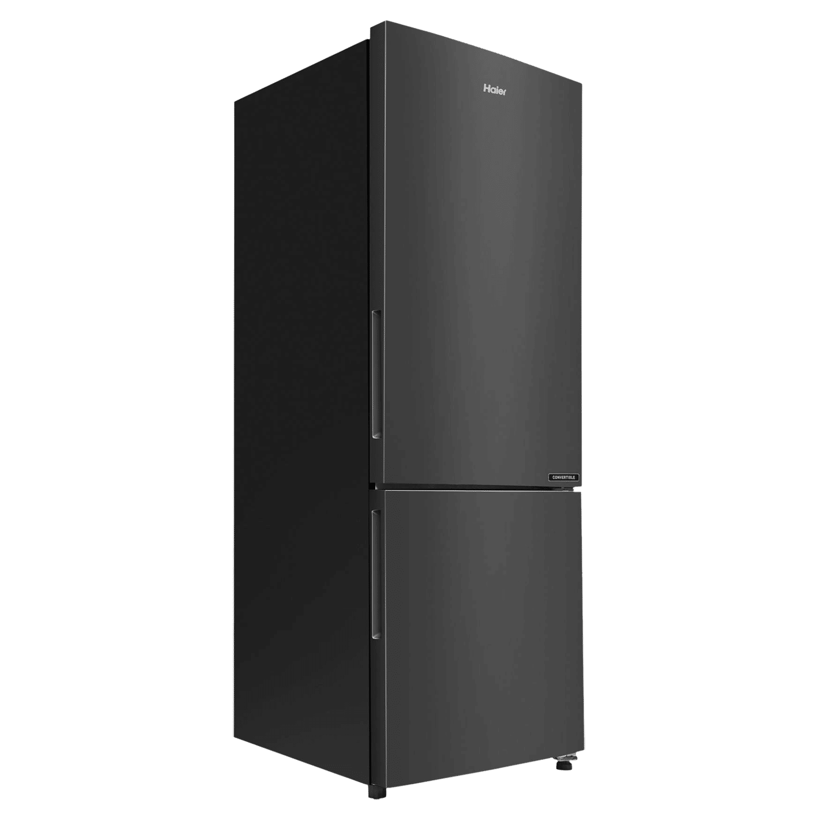 Haier 237 Litres 3 Star Frost Free Double Door Bottom Mount Convertible Refrigerator with Twin Inverter Technology (HEB243GBP, Black)