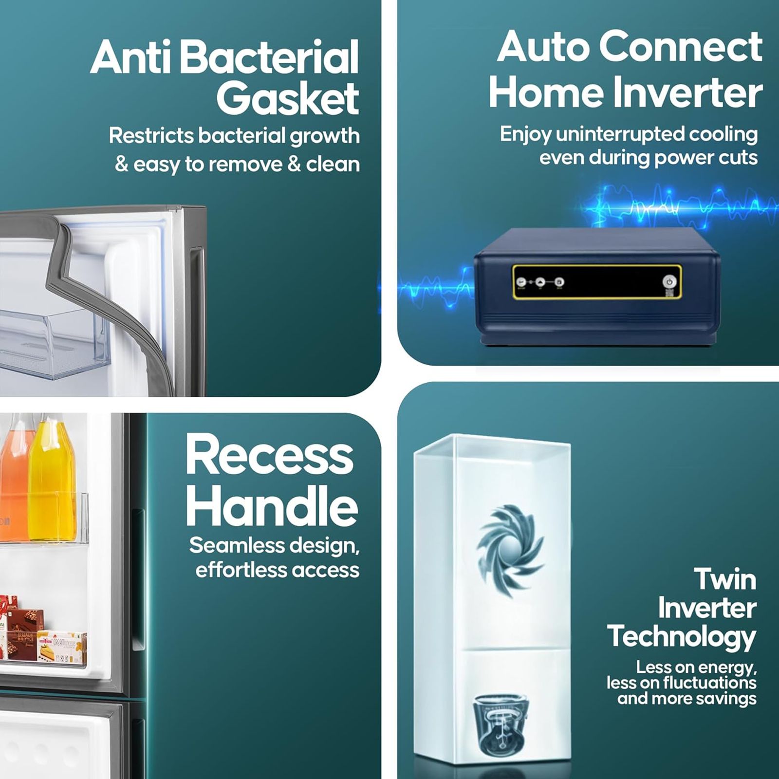 Haier 237 Litres 3 Star Frost Free Double Door Bottom Mount Convertible Refrigerator with Twin Inverter Technology (HEB243GBP, Black)