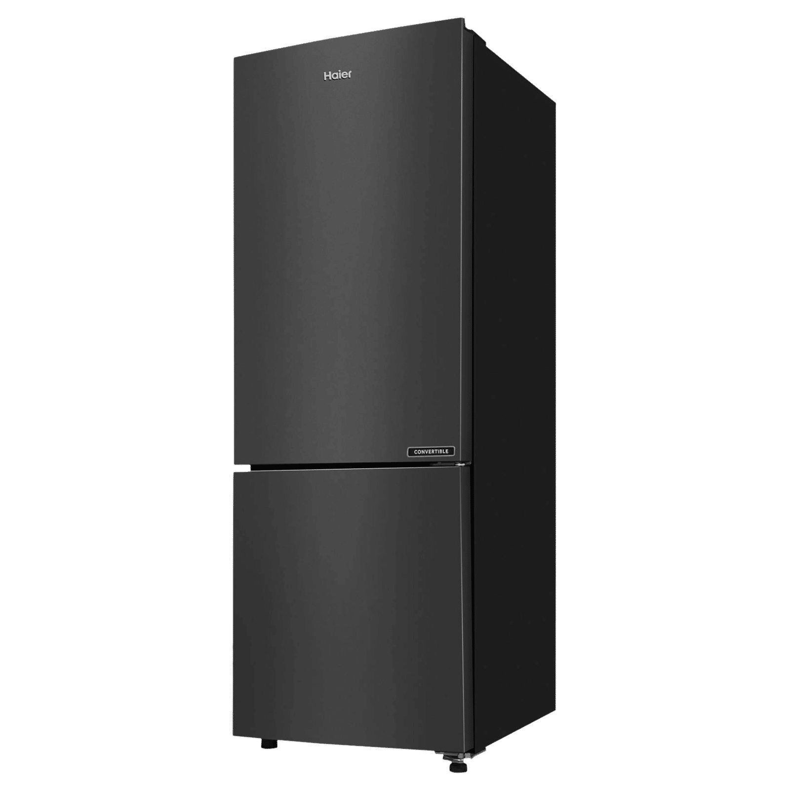 Haier 237 Litres 3 Star Frost Free Double Door Bottom Mount Convertible Refrigerator with Twin Inverter Technology (HEB243GBP, Black)
