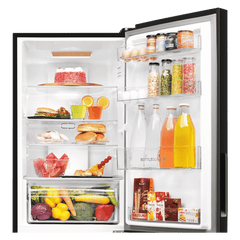 Haier 237 Litres 3 Star Frost Free Double Door Bottom Mount Convertible Refrigerator with Twin Inverter Technology (HEB243GBP, Black)