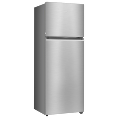 Haier 328 Litres 3 Star Frost Free Double Door Refrigerator with Fan Motor Technology (HEF333TSP, Inox Steel)