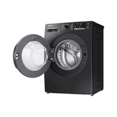 SAMSUNG 8 kg 5 Star Inverter Fully Automatic Front Load Washing Machine (WW80TA046AB1TL, Hygiene Steam, Diamond Drum, Black)