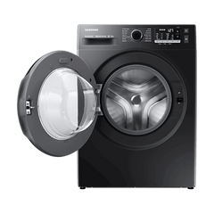 SAMSUNG 8 kg 5 Star Inverter Fully Automatic Front Load Washing Machine (WW80TA046AB1TL, Hygiene Steam, Diamond Drum, Black)
