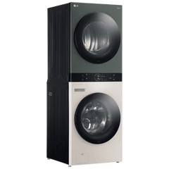 LG WashTower 13 kg/10 kg Fully Automatic Front Load Washer Dryer Combo (AI Direct Drive, FWT1310BG.ABGQEIL, Green and Beige)