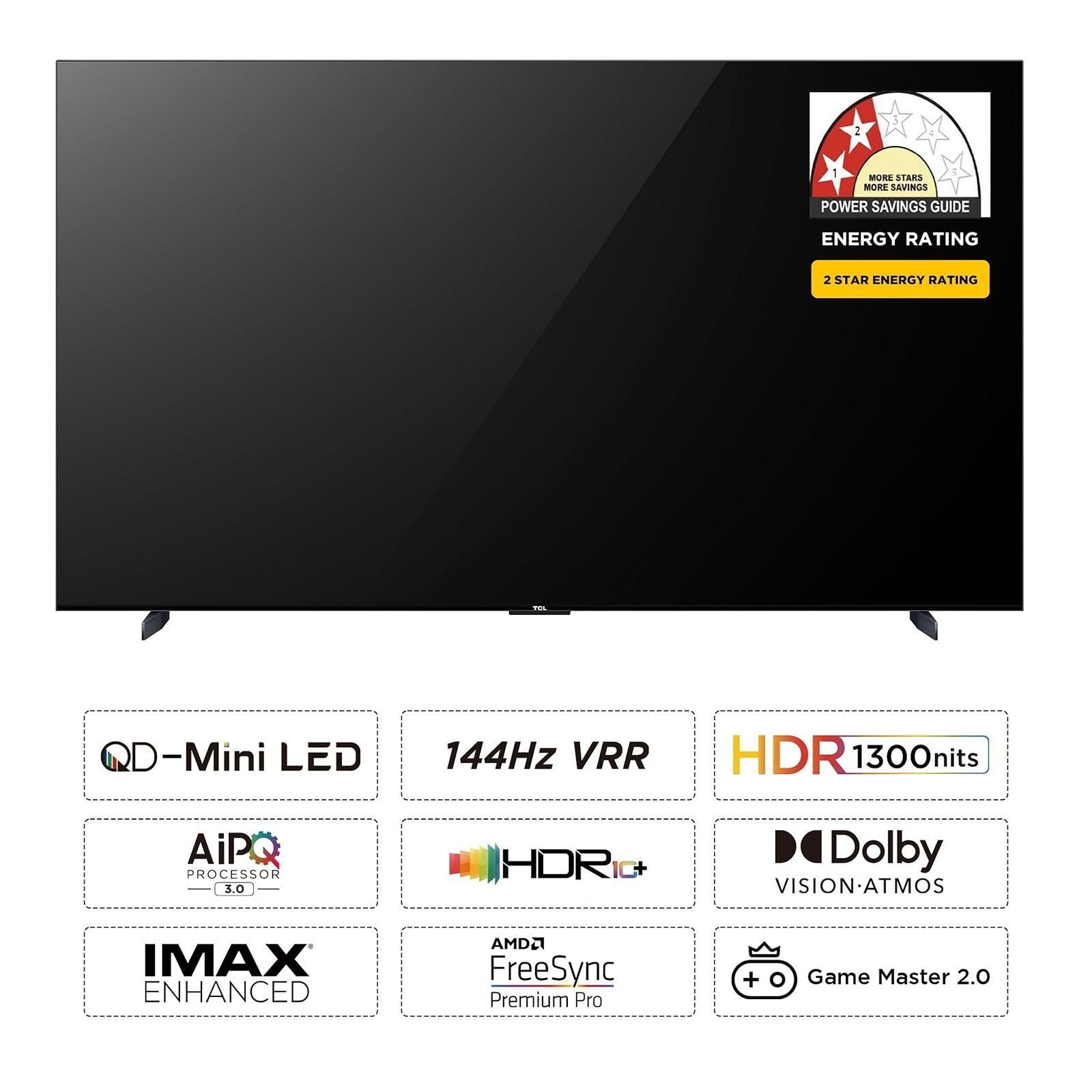 TCL C755 248.9 cm (98 inch) QD Mini LED 4K Ultra HD Smart Google TV with Dolby Vision and Dolby Atmos (2023 model)