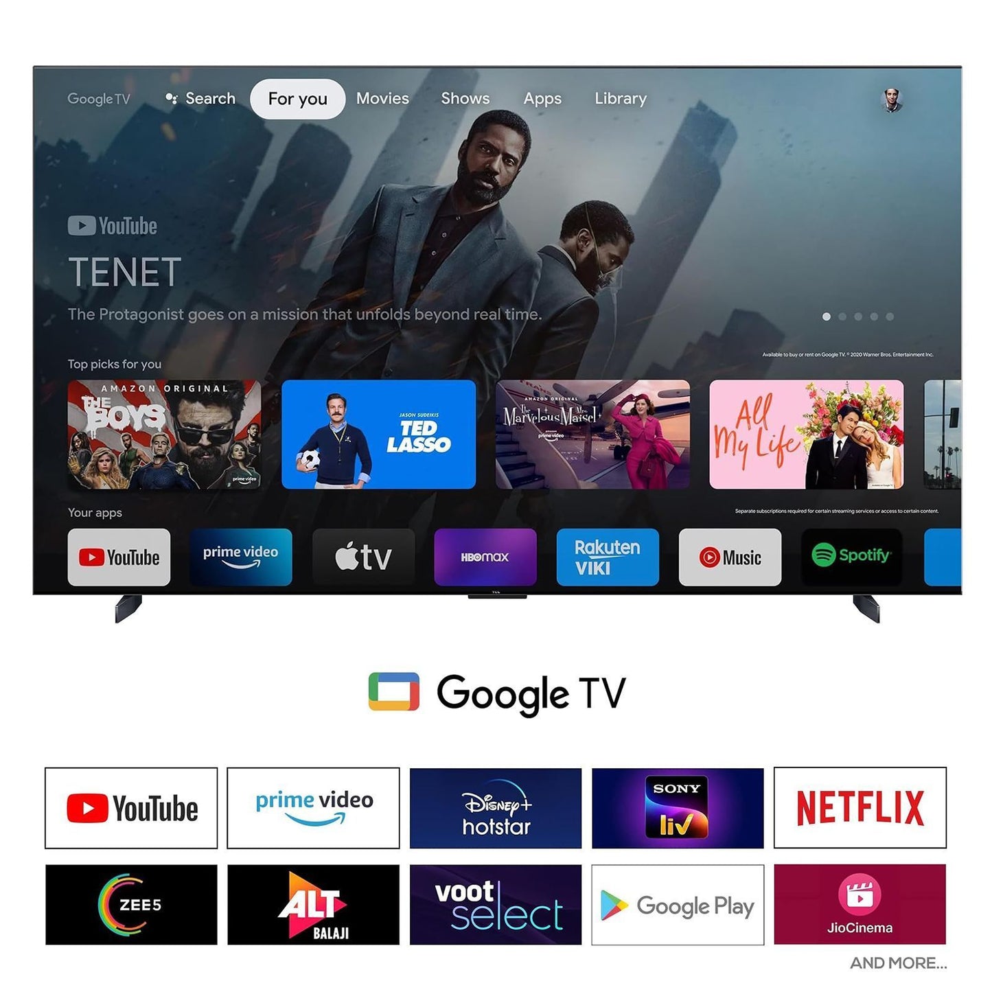 TCL C755 248.9 cm (98 inch) QD Mini LED 4K Ultra HD Smart Google TV with Dolby Vision and Dolby Atmos (2023 model)