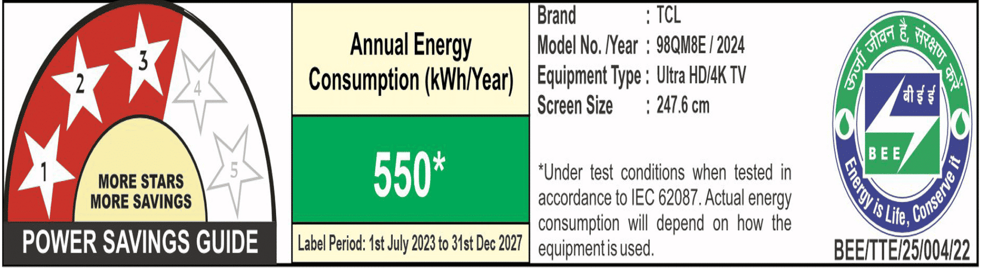 TCL C755 248.9 cm (98 inch) QD Mini LED 4K Ultra HD Smart Google TV with Dolby Vision and Dolby Atmos (2023 model)