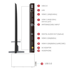 TCL C755 248.9 cm (98 inch) QD Mini LED 4K Ultra HD Smart Google TV with Dolby Vision and Dolby Atmos (2023 model)