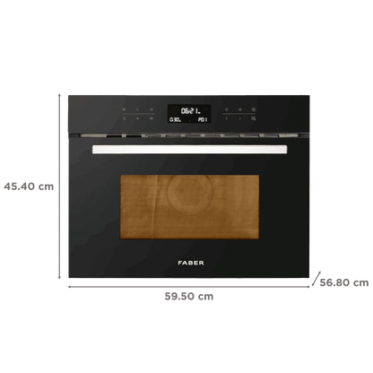 FABER FBIMWO 44L 60cm Built-in Microwave with 13 Autocook Menu (131.0617.250, Black)