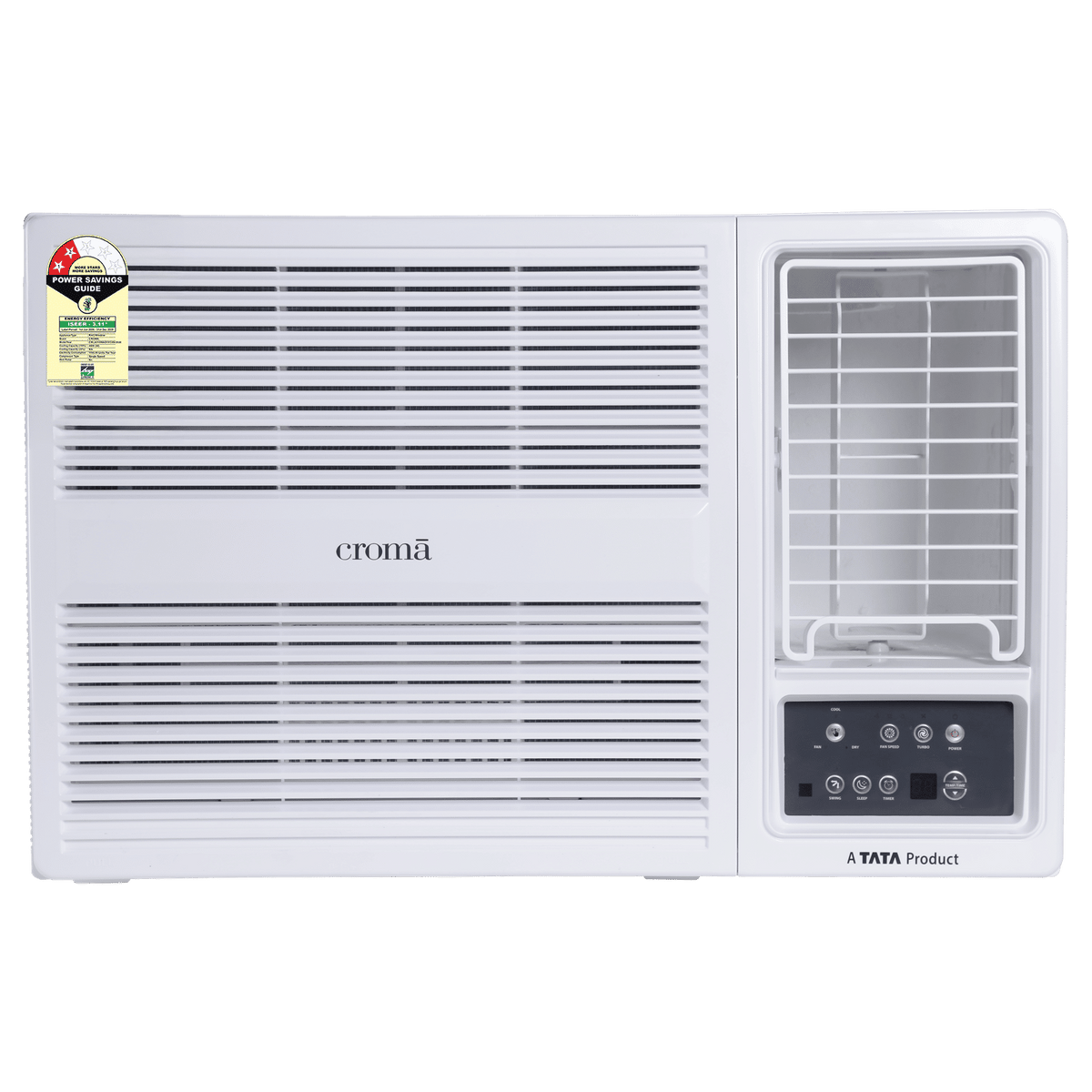 Croma 1.5 Ton 2 Star Fixed Speed Window AC (Copper Condenser, Dust Filter, CRLA018WAD193306)