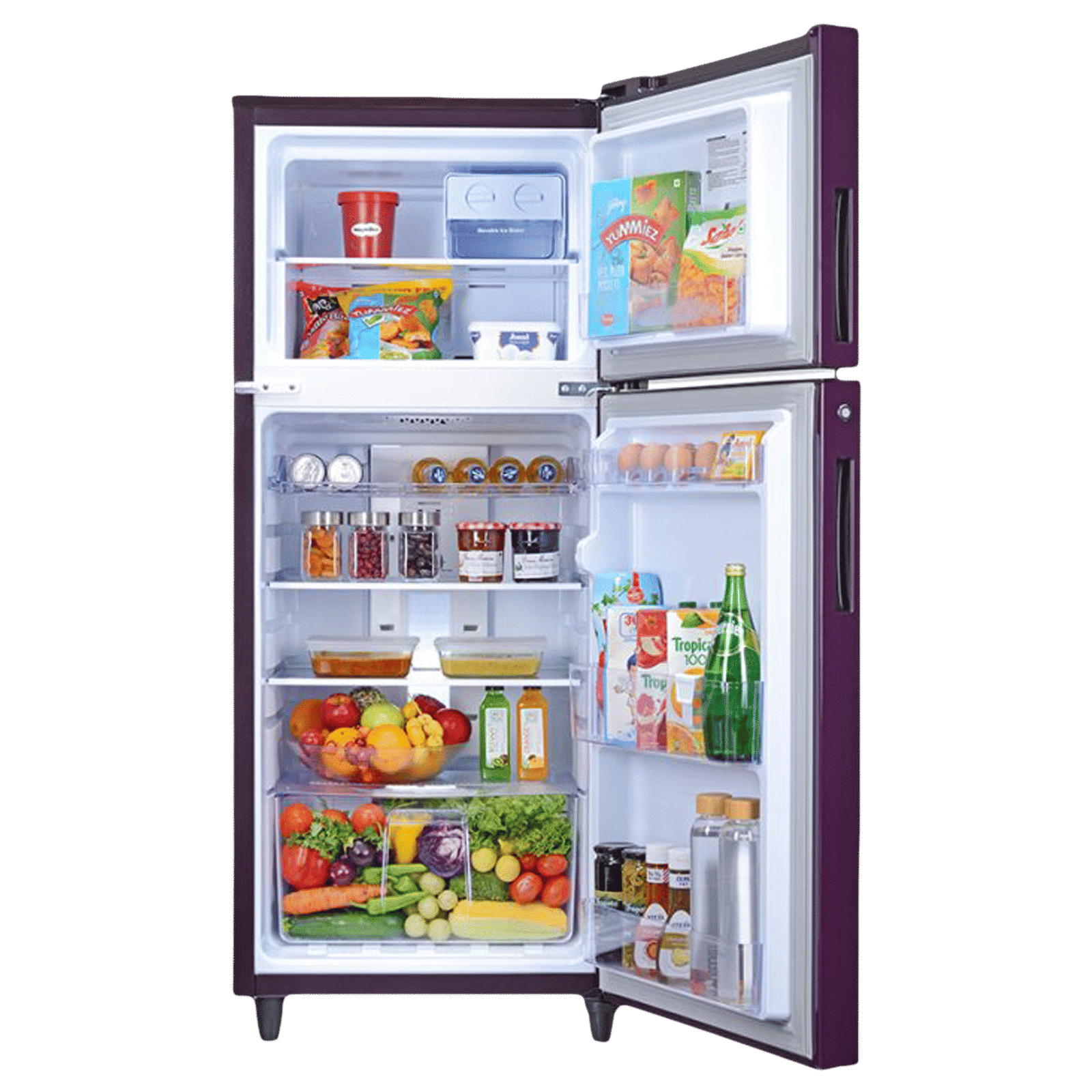 Godrej Eon Alpha 233 Litres 2 Star Frost Free Double Door Refrigerator with Cool Balance Technology (RT EONALPHA 270B RI, Aria Wine)