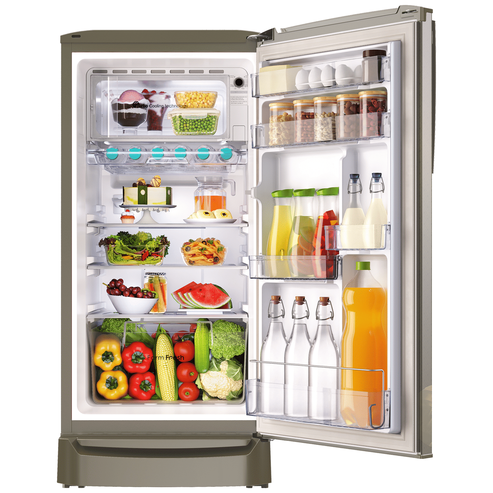 Godrej RD ERIOPLS 183 Litres 3 Star Direct Cool Single Door Refrigerator with Advanced Capillary Technology (RD ERIOPLS 205C, Steel Glow)